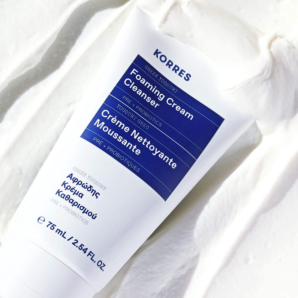 Sữa rửa mặt Korres Greek Yoghurt Foaming Cream Cleanser 75ml - 150ml