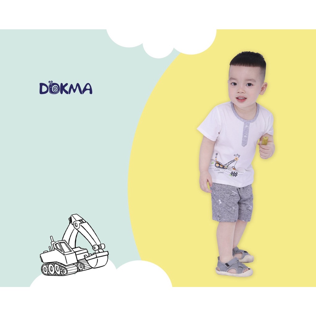 DA918 Áo bổ trụ cộc tay BT Dokma (9-36m)