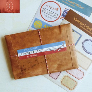 Phong Thư Giấy Kraft Đựng Thiệp / Thư Từ Tiện Lợi Phong Cách Vintage Cổ Điển