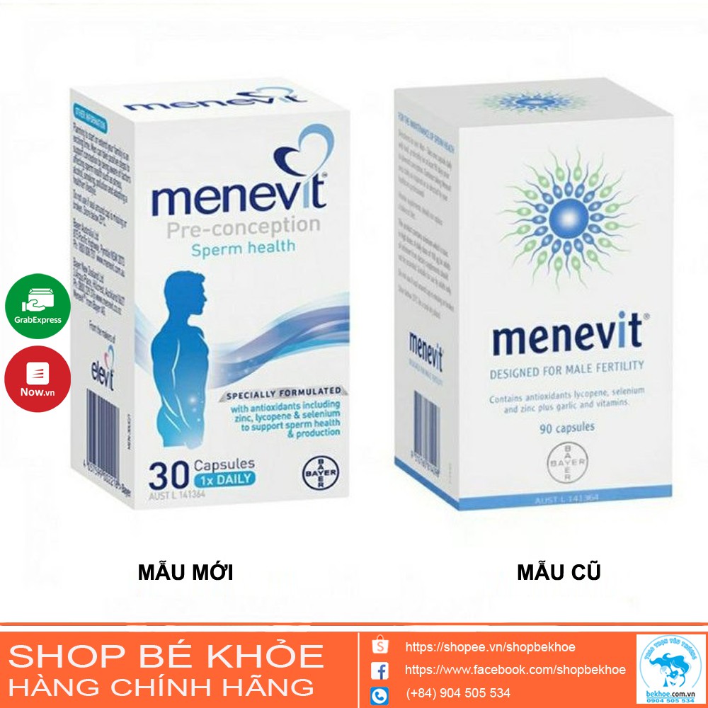 Menevit pre conception - Viên uỗng hỗ trợ sinh sản nam giới