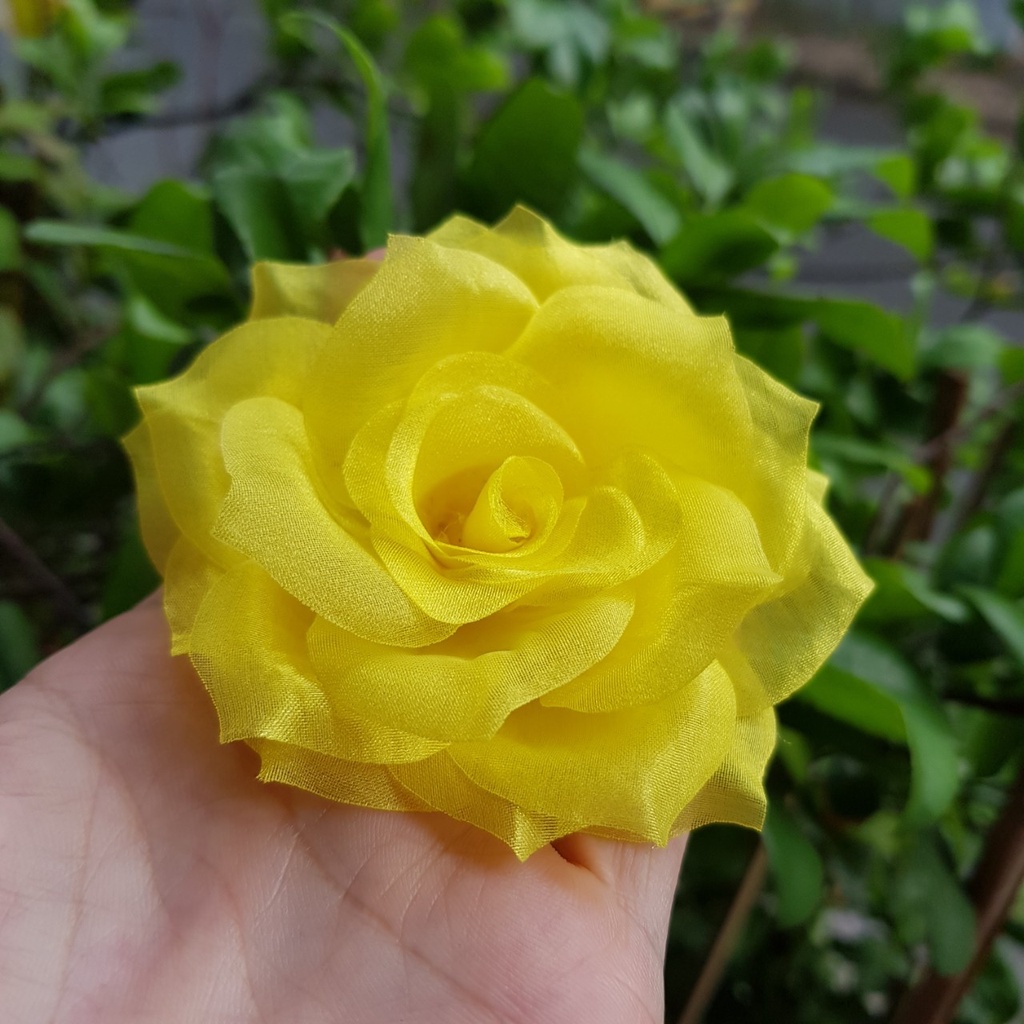Tag hoa cài áo bông hồng thủ công đẹp(có sỉ) [HANN Handmade] [HANN- Hoa cài áo, pk thời trang]