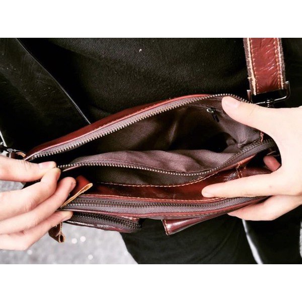 Túi đeo chéo / Cặp đựng tài liệu  Hàng Đẹp Gạt Tàn Store / Cam Kết Da Bò Thật 100% - IPMN68