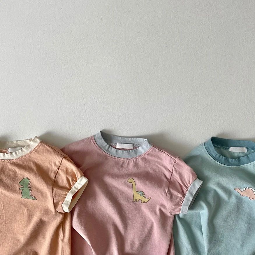 Bộ Áo Liền Quần Tay Ngắn In Hình Động Vật Thời Trang Mùa Hè Cho Bé