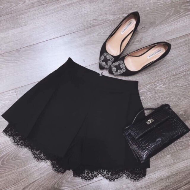 Quần giả váy viền ren xinh xắn( cam kết hàng đẹp) | BigBuy360 - bigbuy360.vn