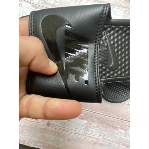 Dép nike quai ngang full đen cho nam size 40-45 tặng hộp