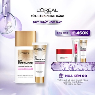 Bộ 2 kem chống nắng mịn nhẹ bảo vệ da L'Oreal Paris UV Defender 50ml/tuýp + 15ml/tuýp