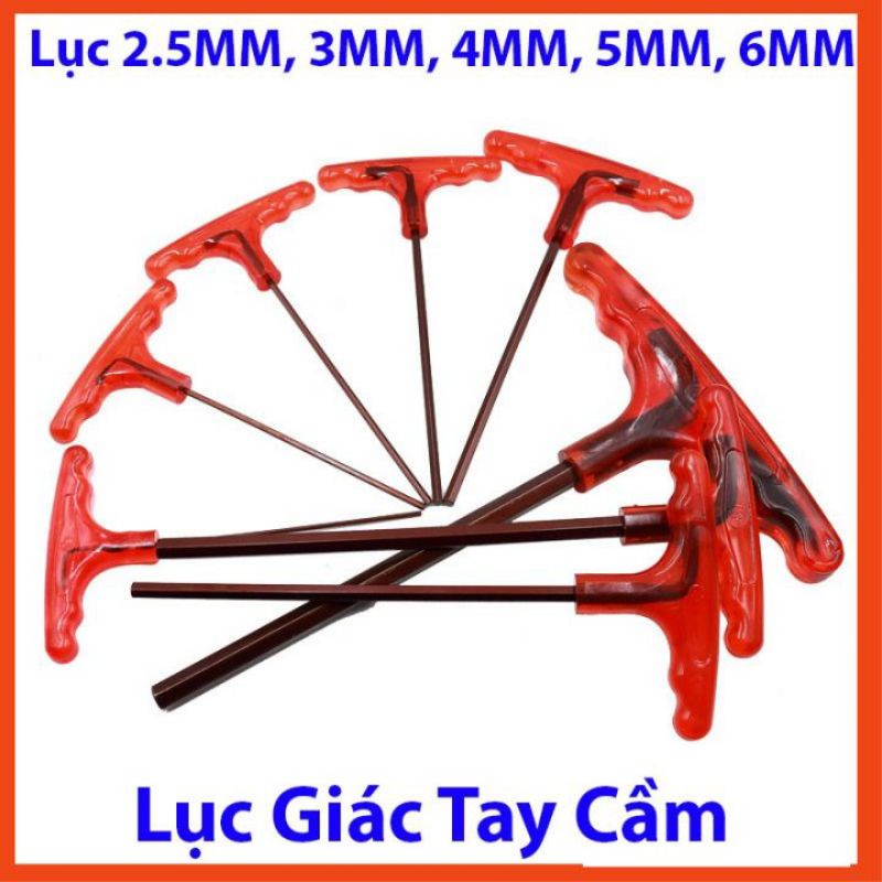 Lục Giác Tay Cầm Chữ T 2,5/3/4/5/6mm Hàng Đài Loan Hàng Cao Cấp Siêu Cứng