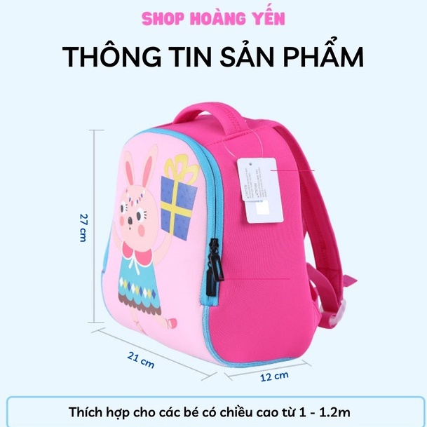 Ba Lô Hoạt Hình Siêu Nhẹ Cho Bé Mầm Non