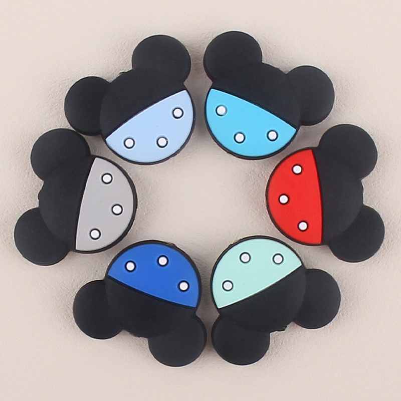 1 Đồ Chơi Vòng Gặm Nướu Bằng Silicon Không BPA Hoạt Hình Dành Cho Bé