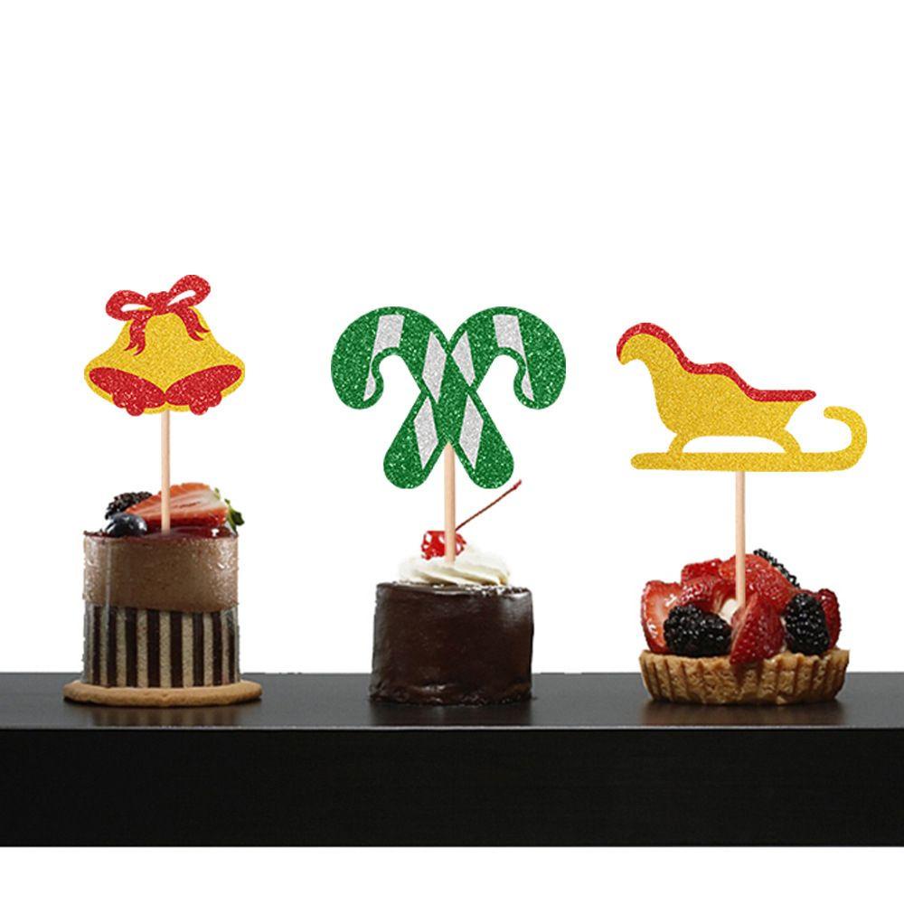 Que Cắm Trang Trí Bánh Kem Hình Cây Thông Noel