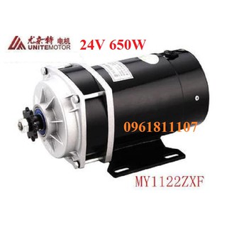 Motor giảm tốc 24V 650W có chổi than, động cơ giảm tốc 24V 650W, mô tơ giảm tốc 24V làm tời