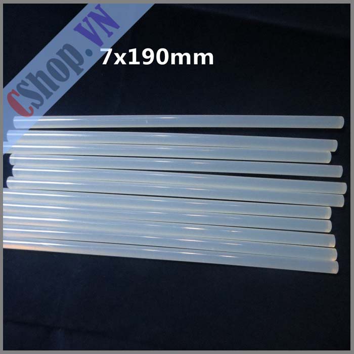 Bộ 10 x cây keo nến silicon 7x190mm