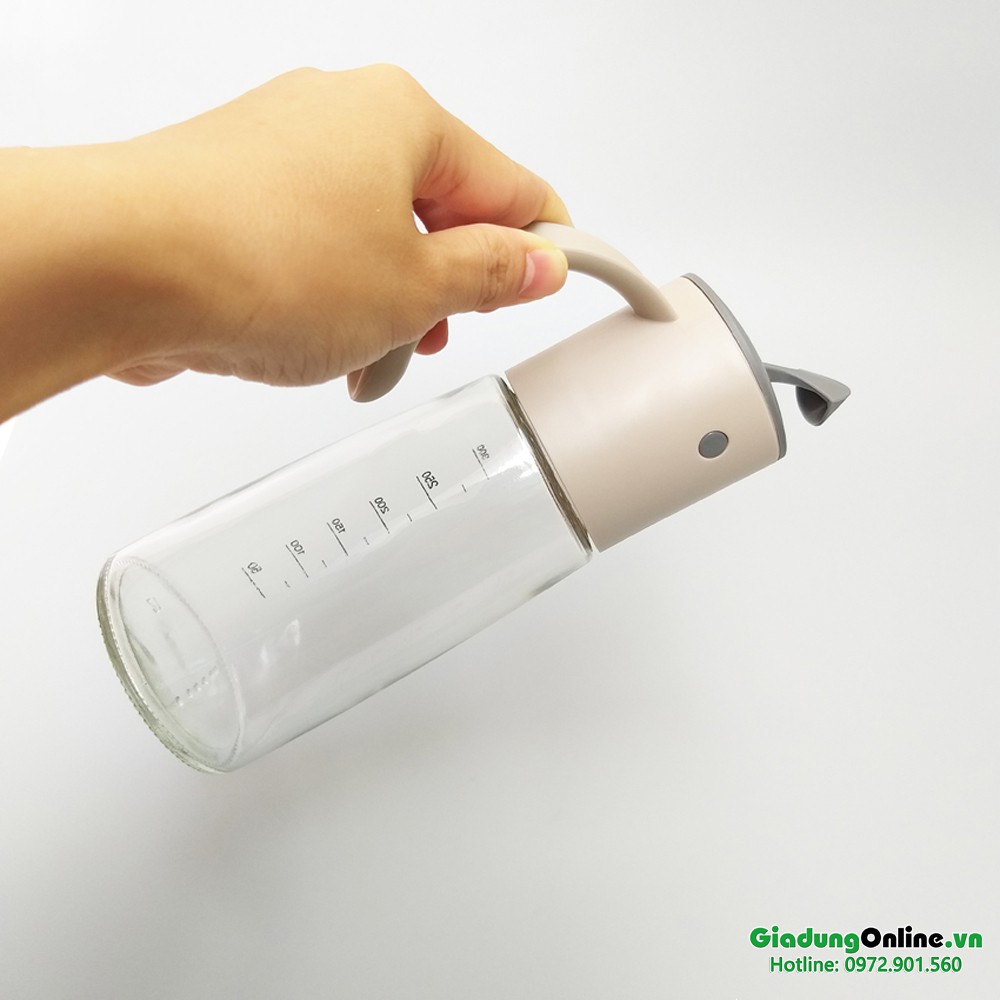 Bình rót dầu Lock&amp;Lock Bird Oil Bottle LLG706 300ML nắp tự động đóng mở, có chia vạch - Larva Store