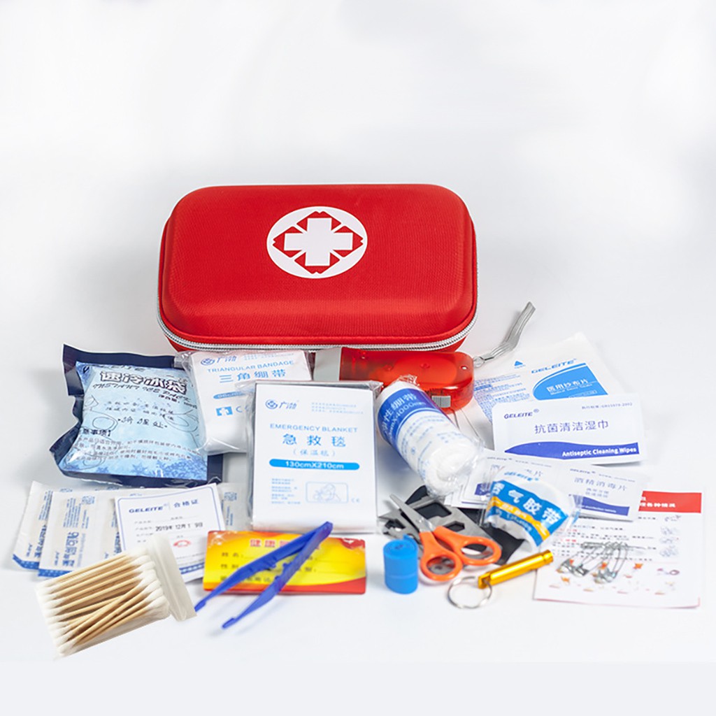 Bộ Dụng Cụ Sơ Cứu Y Tế Khẩn Cấp - First Aid Kit Nhỏ Gọn Chắc Chắn (bao gồm vật dụng)