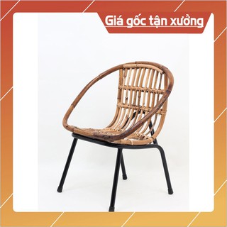 [Giá Sập Sàn] ghế mây cafe chân sắt đẹp giá rẻ
