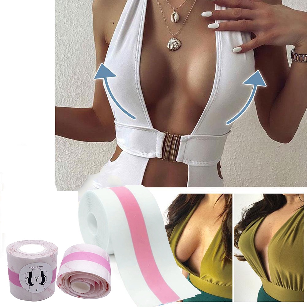 Băng Keo Dán Ngực Đa Năng, Miếng Dán Ngực Vô Hình Bằng Đồng Thau Thoải Mái Cho Nữ Miếng Dán Ngực Tạo Khe Nâng Ngực