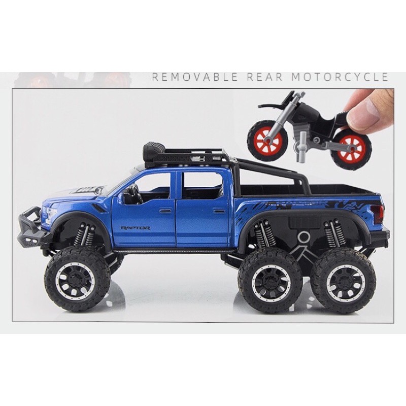 Mô Hình 1:28 Xe Bán Tải Ford F150 Beast Raptor 22cm