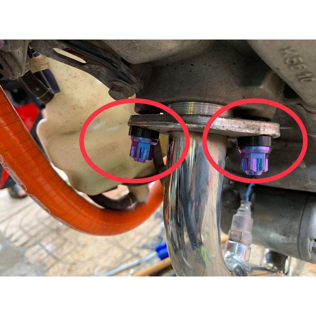 2 con Tán cổ pô 8li đầu bít Titan gr5 cho Sonic , Ex , Winner , Msx , Wave Dream , Sirus , Satria , Raider . DoChoiXeMay
