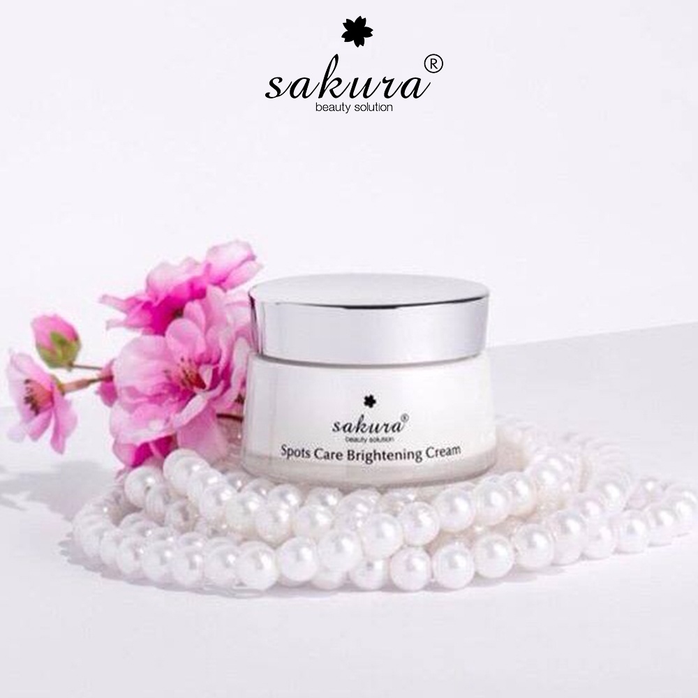 Kem dưỡng da trắng sáng Sakura Spots Care Brightening Cream mờ nám sạm 45g