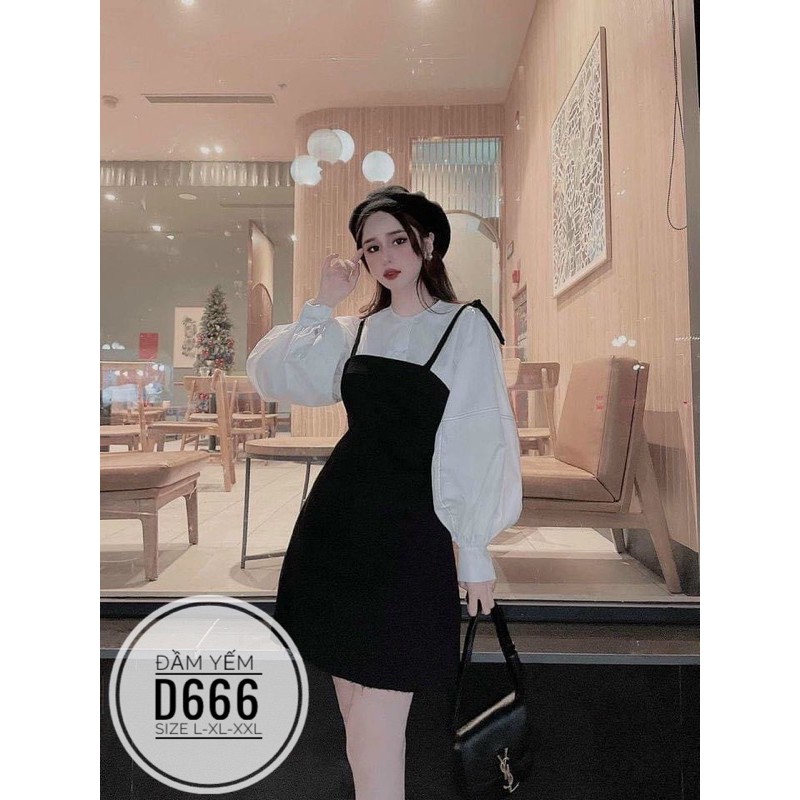 Bigsize Đầm yếm D666