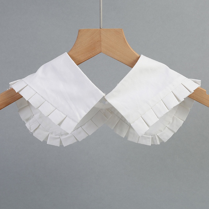 Cổ Áo Giả Nhún Bèo Trang Trí Cho Đầm Len