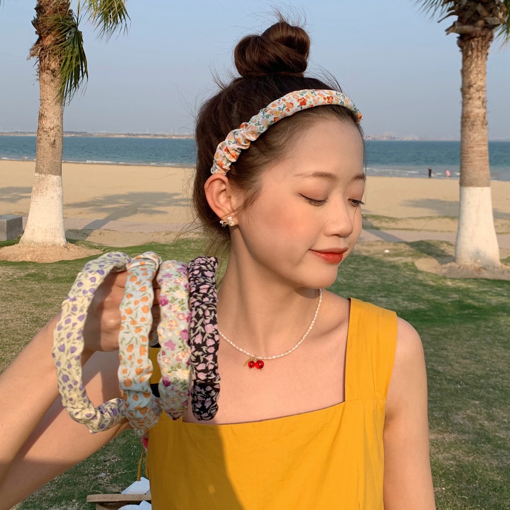 Băng Đô Hoa Xếp Li Cho Bé Gái