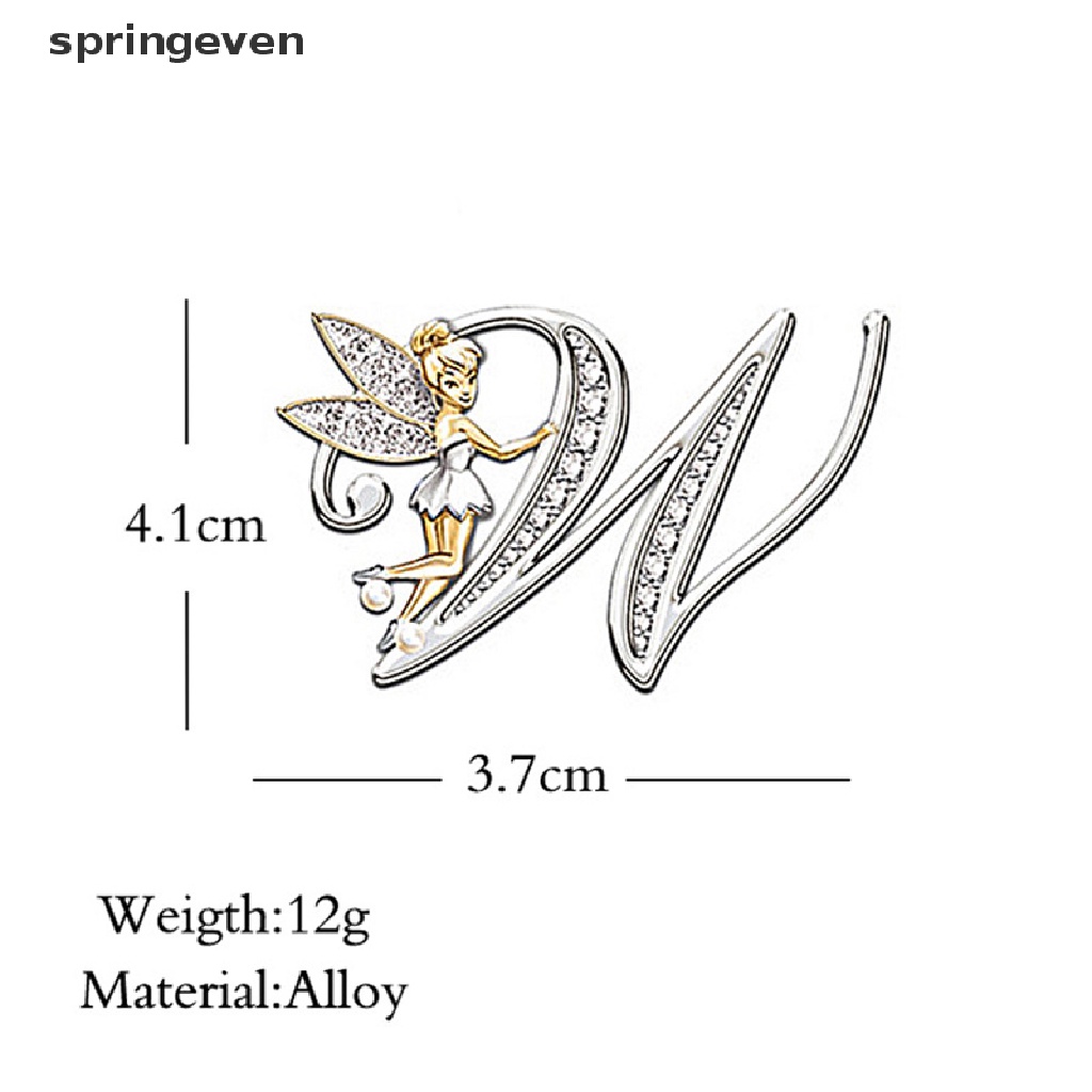 Trâm Cài Áo Hình Chữ Cái Tiếng Anh Pha Lê Bằng Kim Loại Thời Trang Mùa Xuân Mới Cho Nữ