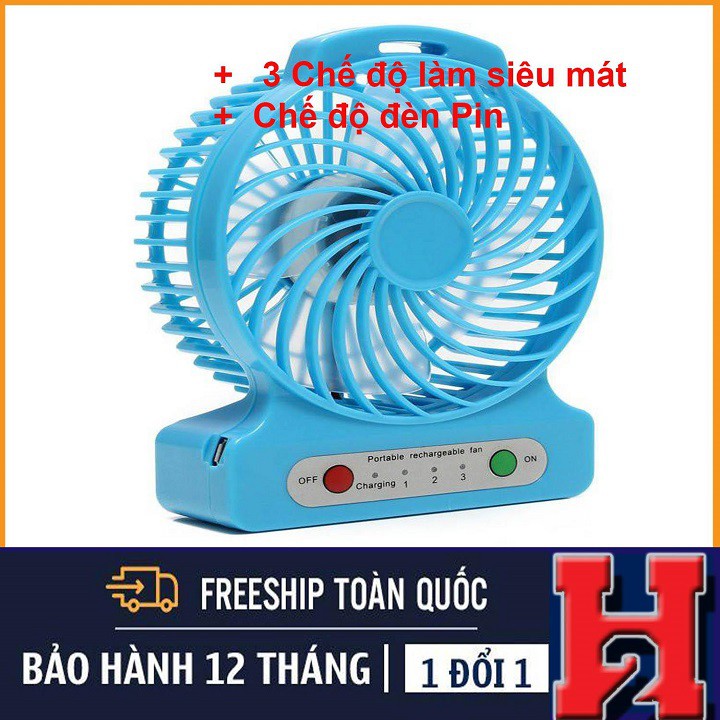 Quạt Mini 4 Cánh Để Bàn❤️FREESHIP❤️Có 3 Cấp Độ Siêu Mát_Bao Gía Trên Sàn