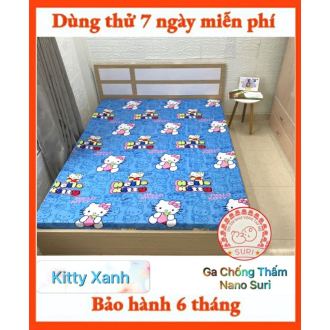 Ga chống thấm cotton nano Suri, Kháng khuẩn, Thoáng khí, Không xù vải, Bảo hành 6 tháng