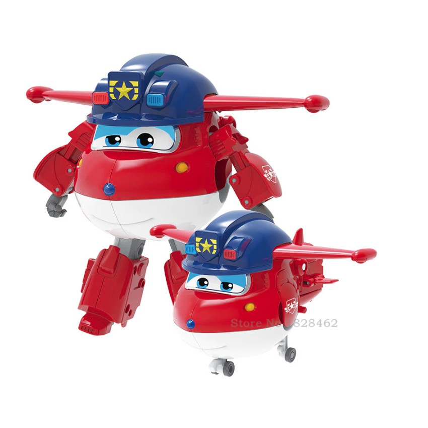 Super wings đội bay siêu đẳng mô hình Robot biến hình máy bay cỡ lớn - Jett Team Cảnh Sát