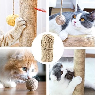 500m dây thừng 2mm, dây thừng trang trí, dây thừng decor, làm đồ cào móng mèo, handmade, sỉ dây thừng