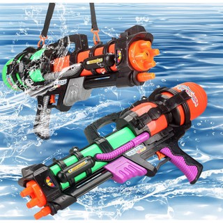 Súng bắn nước đồ chơi 800ml nước 6 nòng 1 tia - Đồ chơi súng nước áp lực, bắn xa , đồ chơi hồ bơi, đi biển