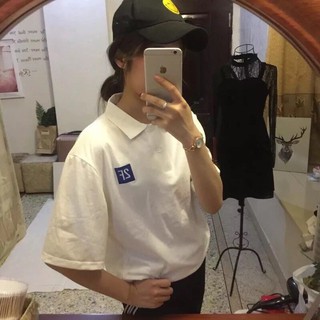 Áo Polo Ulzzang Đen Trắng [ ẢNH THẬT ]
