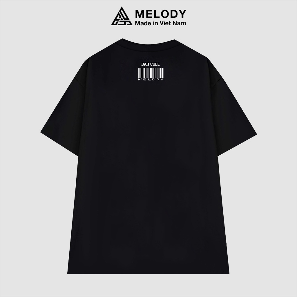 Áo Thun Unisex Nam Nữ Tay Lỡ Form Rộng Oversize Local Brand MELODY, Áo Phông Cotton 100% LBMLD Basic Tee