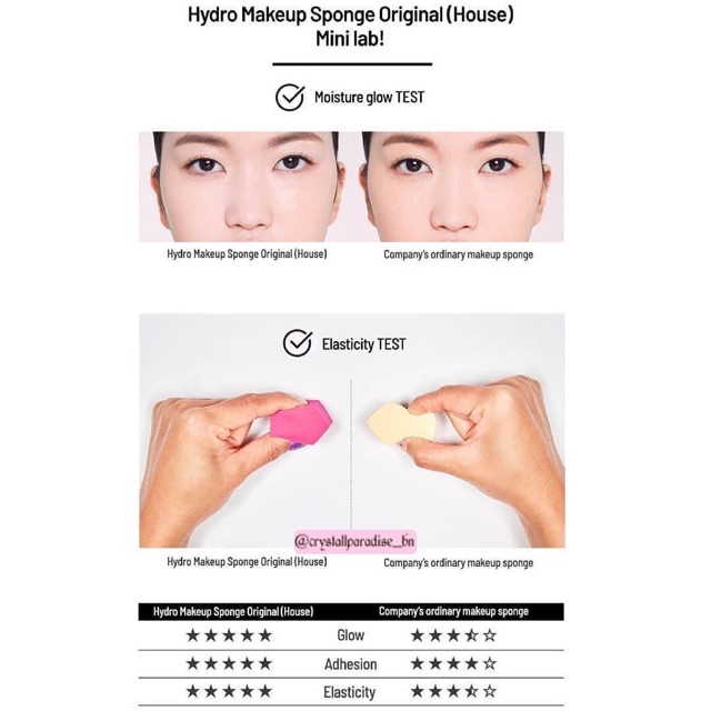 [MÚT TRANG ĐIỂM] Set 4 mút Clio Hydro Makeup Sponge