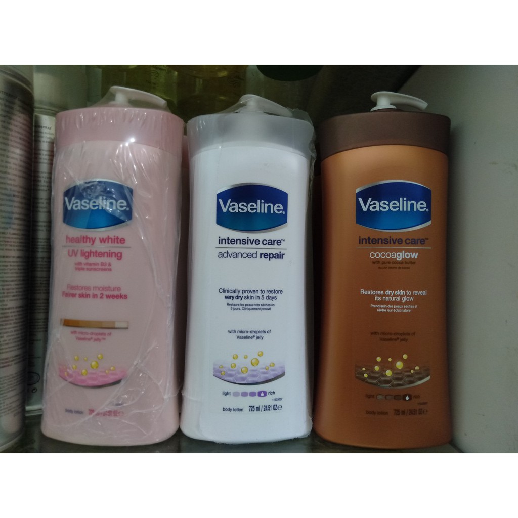 Sữa dưỡng thể Vaseline Healthy White UV Lightening Body Lotion 725ml