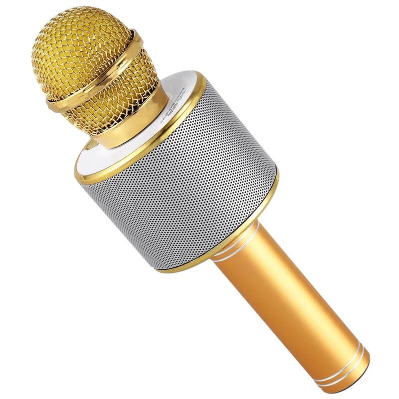 [Freeship] Micro Karaoke Kiêm Loa Bluetooth WS - 858 Tiện Dụng Chất Lượng Cao- Âm Chuẩn Hút Mic - BẢO HÀNH 1 ĐỔI 1