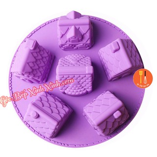 Khuôn silicon bánh mousse cheese cake thạch rau câu ngôi làng giáng sinh