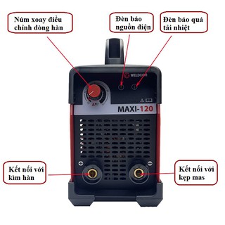 Máy Hàn Điện Tử Weldcom Maxi 120