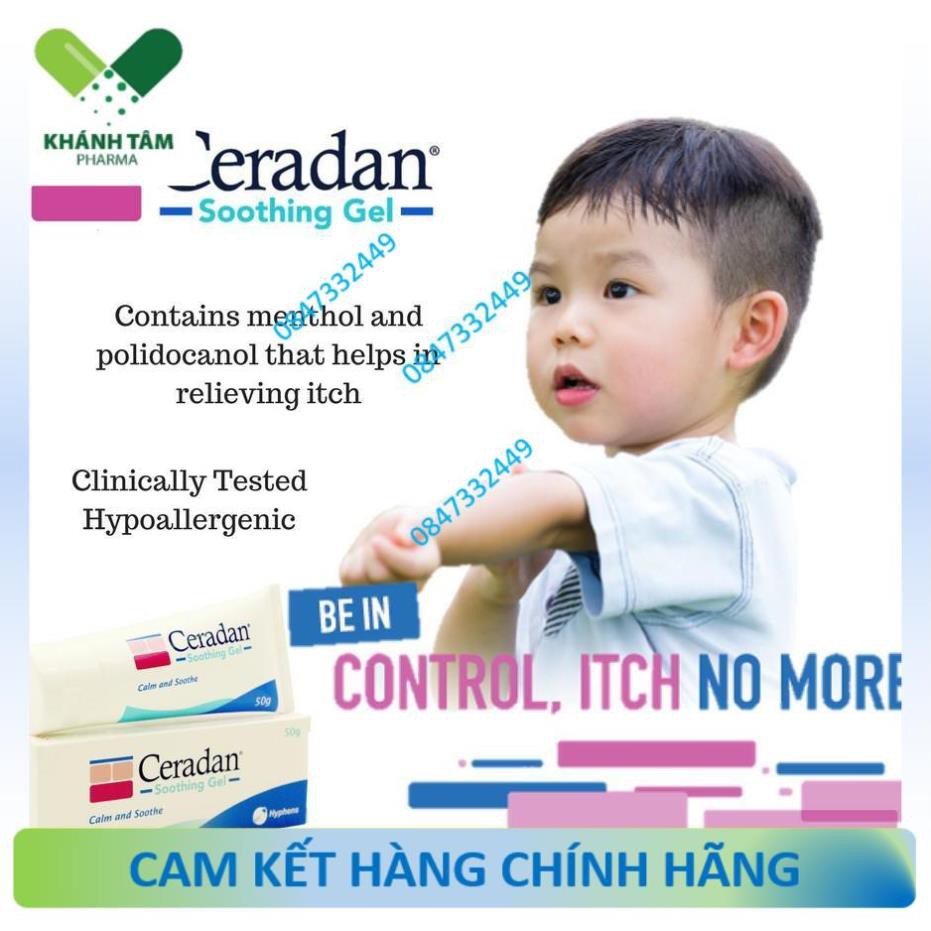 Ceradan soothing gel làm dịu, giảm ngứa