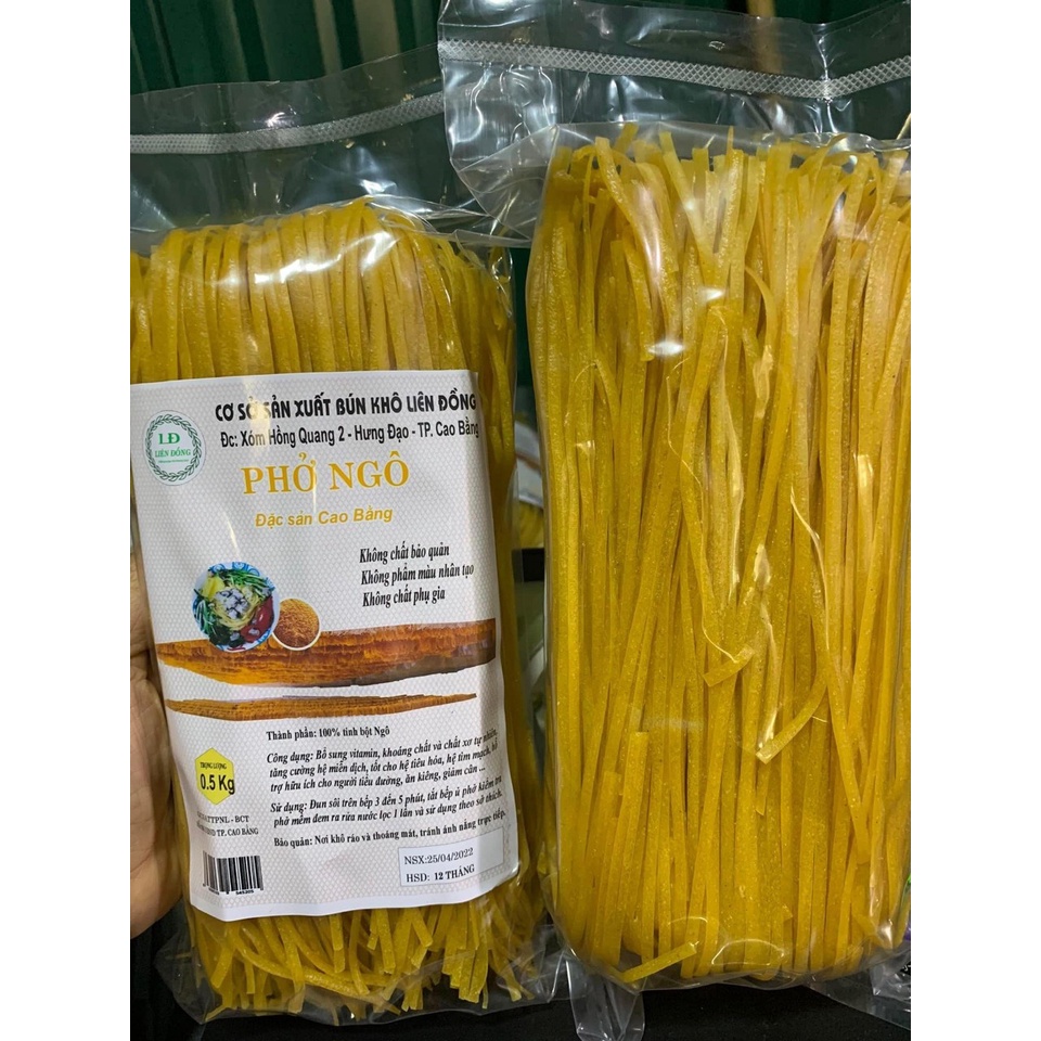Phở ngũ sắc làm từ gạo lứt và rau củ quả cho món ăn tròn vị gói 500g