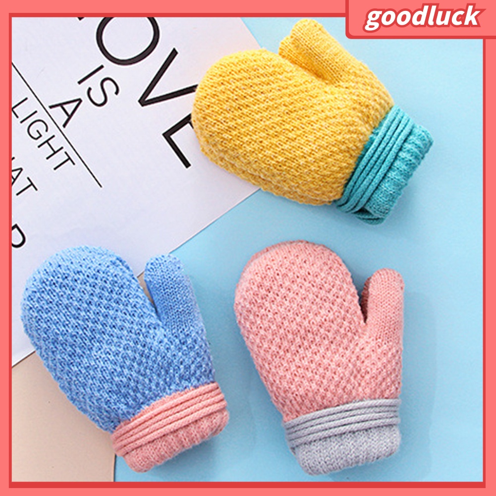 Găng Tay Đan Len Giữ Ấm Cho Bé