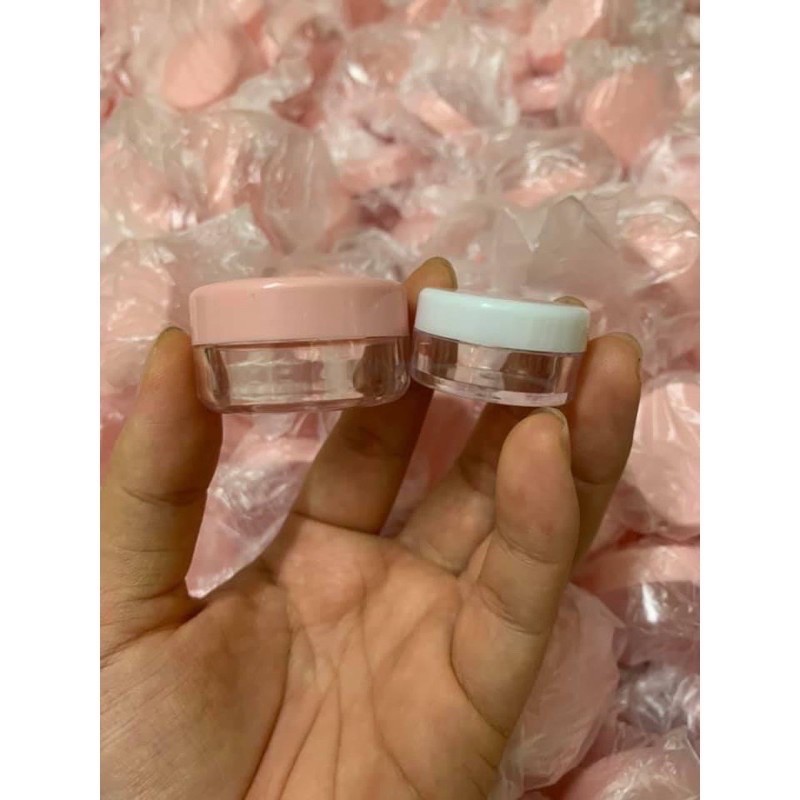 Hũ chiết nhựa mỹ phẩm 5gr và 10gr dùng trong spa thẩm mỹ giao màu ngẫu nhiên