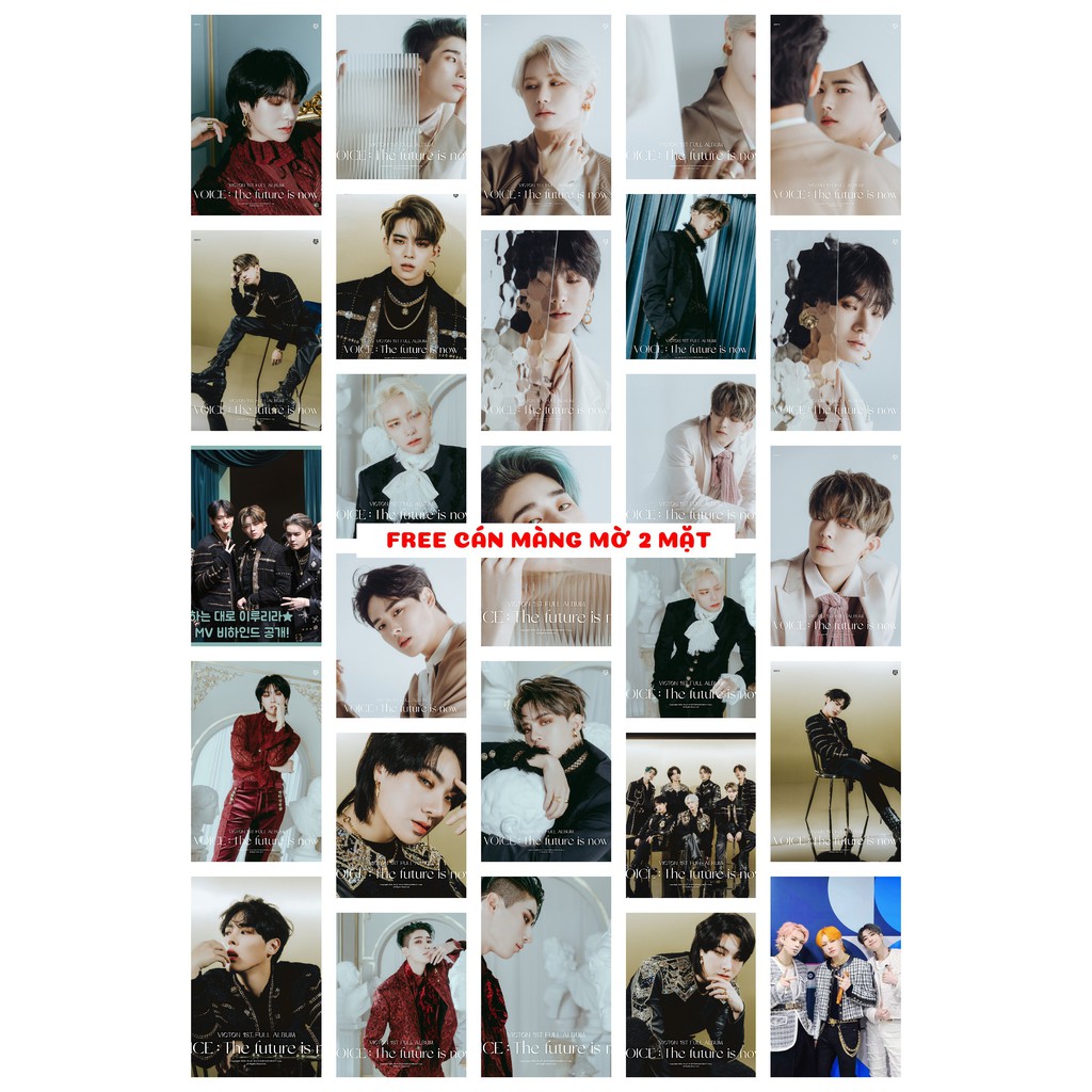 [FREE CÁN MÀNG] Lomo card 54 ảnh VICTON - VOICE - The future is now