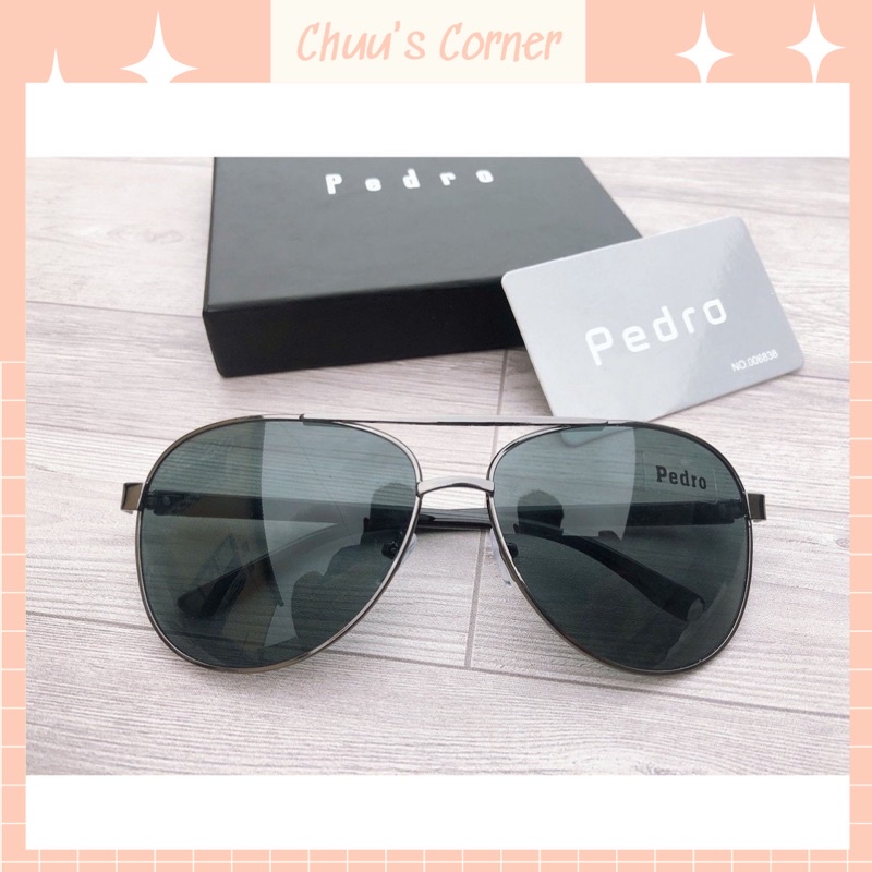 [Fullbox] Mắt kính mát nam nữ thời trang pedro, làm quà tặng siêu sang