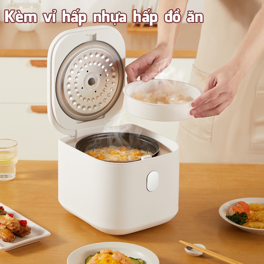 Nồi cơm điện mini AGISAN dung tích 1.2 lít công suất 400W dùng cho 1-2 người