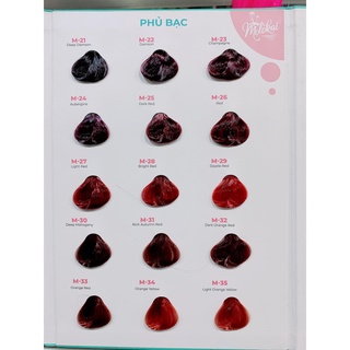 Thuốc nhuộm tóc molokai từ m21 đến m45