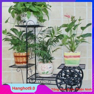 [Giá Hủy Diệt] Kệ để chậu hoa và cây cảnh 4 tầng bánh xe nghệ thuật