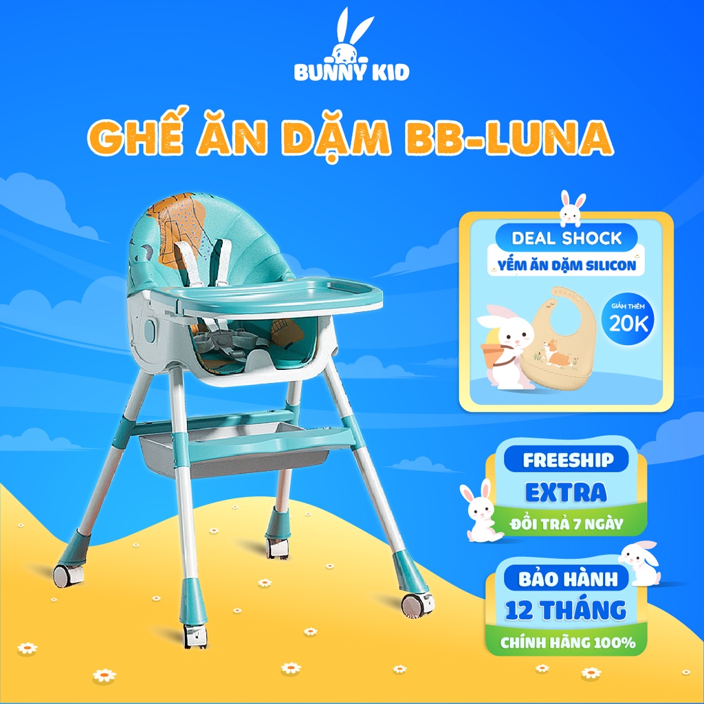 Ghế Ăn Dặm BellyBaby Có Bánh Xe, Gấp Gọn Siêu Tiện Lợi - Nhập Khẩu Chính Hãng Dành Cho Bé - BellyBaby