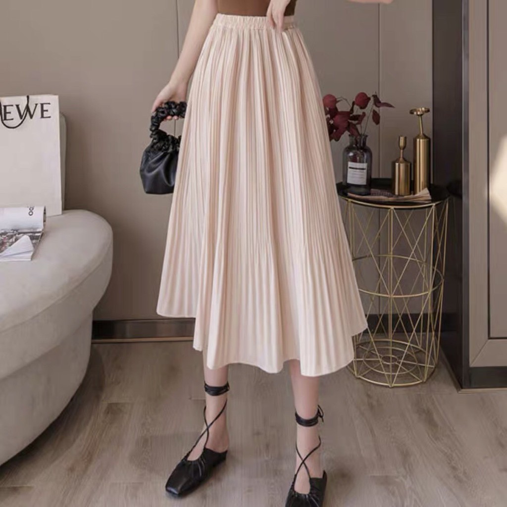 [Mã FAGREEN55 giảm tới 30K đơn 99K] Chân váy xếp ly dài hàng đẹp chân váy nữ dài CV308💕 | BigBuy360 - bigbuy360.vn